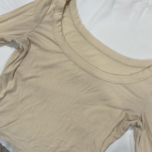 Y2K Crop Top Square Neck Shirt - Picture 2 of 2